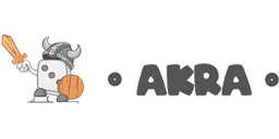 Logotipo de editorial: «Akra Dice»