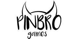 Logotipo de editorial: «Pinbro Games»