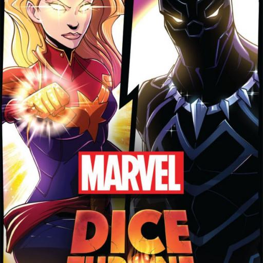 Imagen de juego de mesa: «Marvel Dice Throne: Captain Marvel v. Black Panther»