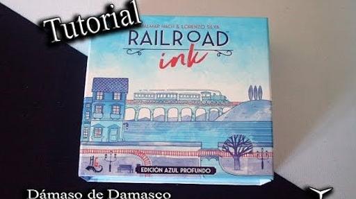 Imagen de reseña: «Tutorial "Railroad Ink: Edición azul profundo"»