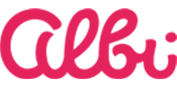 Logotipo de editorial: «Albi»