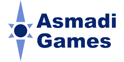 Logotipo de editorial: «Asmadi Games»