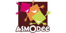 Logotipo de editorial: «Asmodee»