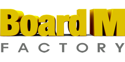 Logotipo de editorial: «BoardM Factory»