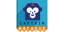 Logotipo de editorial: «Captain Macaque»