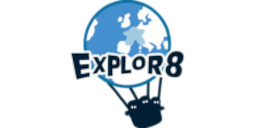 Logotipo de editorial: «Explor8»