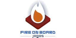 Logotipo de editorial: «Fire on Board Jogos»