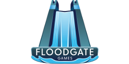 Logotipo de editorial: «Floodgate Games»