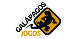 Logotipo de editorial: «Galápagos Jogos»