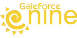 Logotipo de editorial: «Gale Force Nine, LLC»
