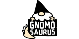 Logotipo de editorial: «Gnomosaurus»