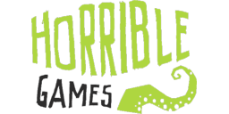 Logotipo de editorial: «Horrible Games»