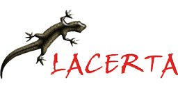 Logotipo de editorial: «Lacerta»