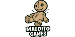 Logotipo de editorial: «Maldito Games»
