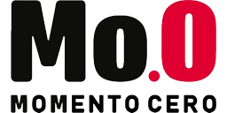Logotipo de editorial: «Mo.0 (Momento Cero)»