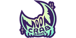 Logotipo de editorial: «Moon Crab Games»