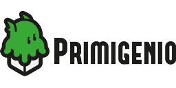 Logotipo de editorial: «Primigenio»