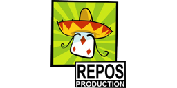Logotipo de editorial: «Repos Production»