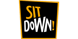 Logotipo de editorial: «Sit Down!»