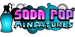 Logotipo de editorial: «Soda Pop Miniatures»