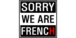 Logotipo de editorial: «Sorry We Are French»
