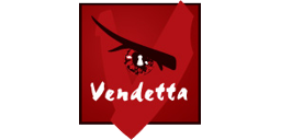 Logotipo de editorial: «Vendetta»
