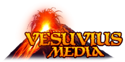 Logotipo de editorial: «Vesuvius Media»