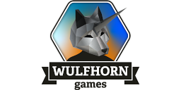 Logotipo de editorial: «Wulfhorn Games»