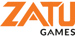 Logotipo de editorial: «Zatu Games»