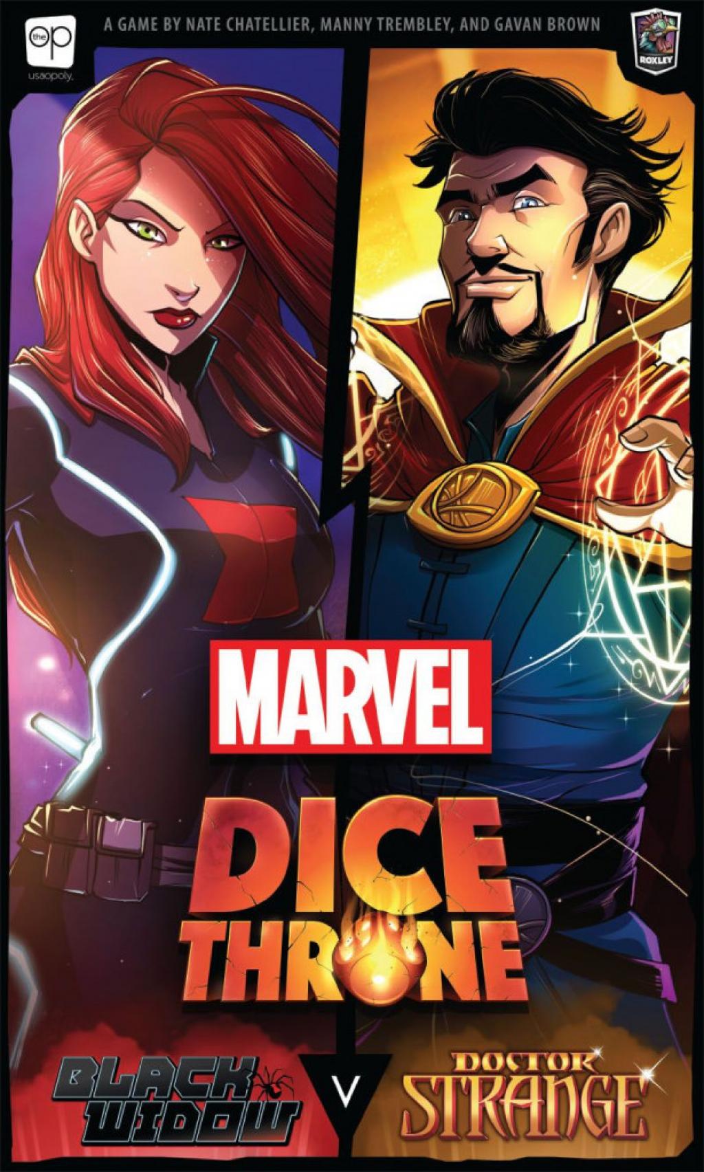 Marvel Dice Throne Black Widow v. Doctor Strange Juego de mesa • Ludonauta.es