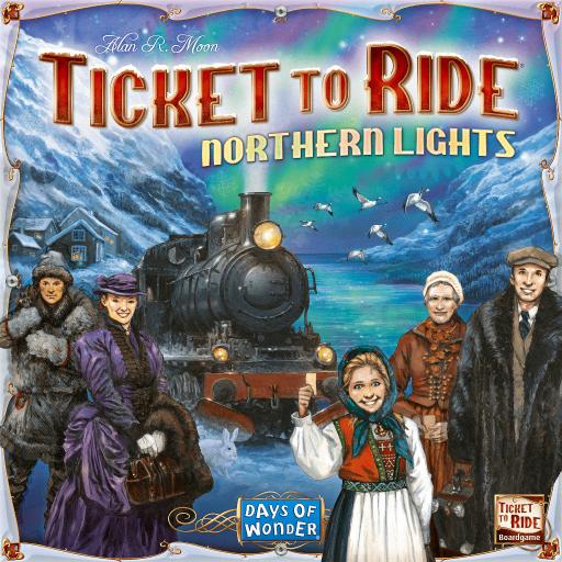 Imagen de juego de mesa: «¡Aventureros al tren! Aurora Boreal»