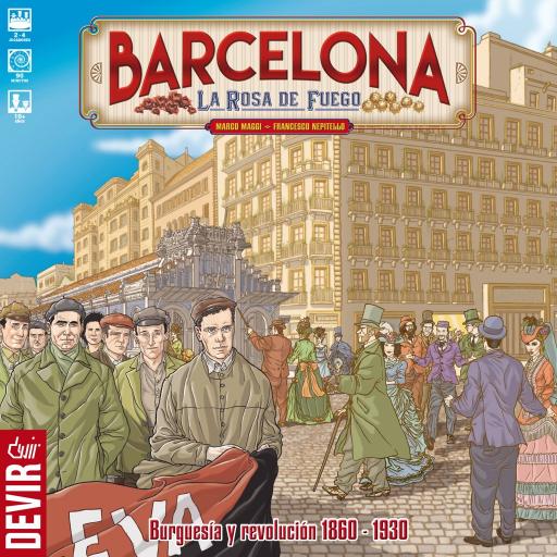 Imagen de juego de mesa: «Barcelona: La Rosa de Fuego»
