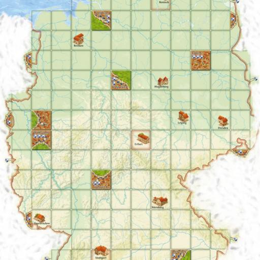 Imagen de juego de mesa: «Carcassonne Maps: Deutschland»