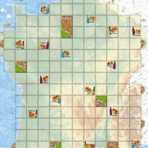 Imagen de juego de mesa: «Carcassonne Maps: France»