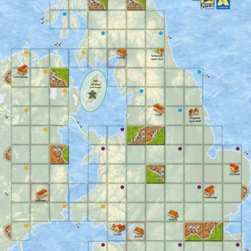 Imagen de juego de mesa: «Carcassonne Maps: Great Britain»