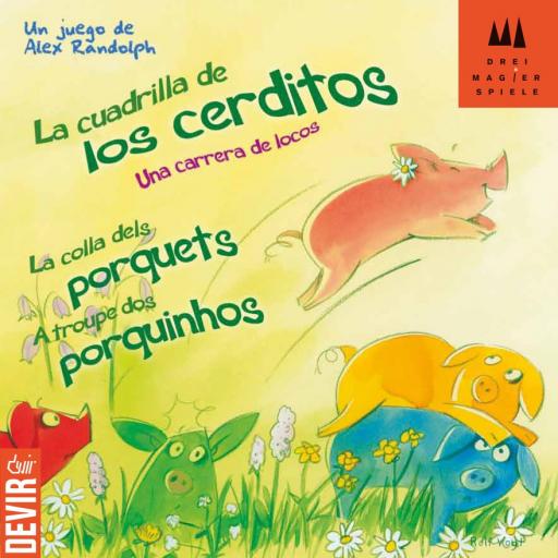 Imagen de juego de mesa: «Carrera de cerditos»