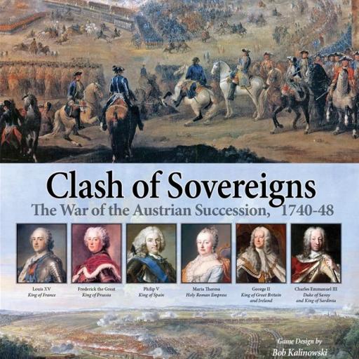Imagen de juego de mesa: «Clash of Sovereigns: The War of the Austrian Succession, 1740-48»