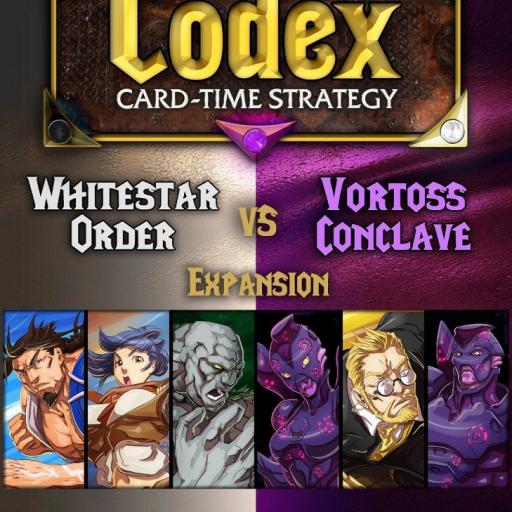 Imagen de juego de mesa: «Codex: Card-Time Strategy – Whitestar Order vs. Vortoss Conclave»