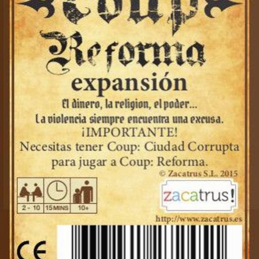 Imagen de juego de mesa: «Coup: Reforma»