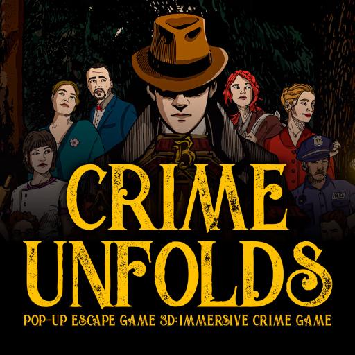 Imagen de juego de mesa: «Crime Unfolds: Pop-Up Mystery Escape Game»