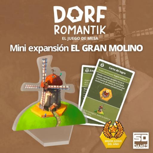 Imagen de juego de mesa: «Dorfromantik: El Juego de Mesa – El gran molino»