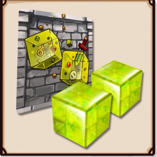 Imagen de juego de mesa: «Dungeon Drop: Gelatinous Cubes Mini-Expansion»