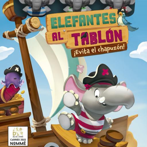 Imagen de juego de mesa: «Elefantes al tablón»