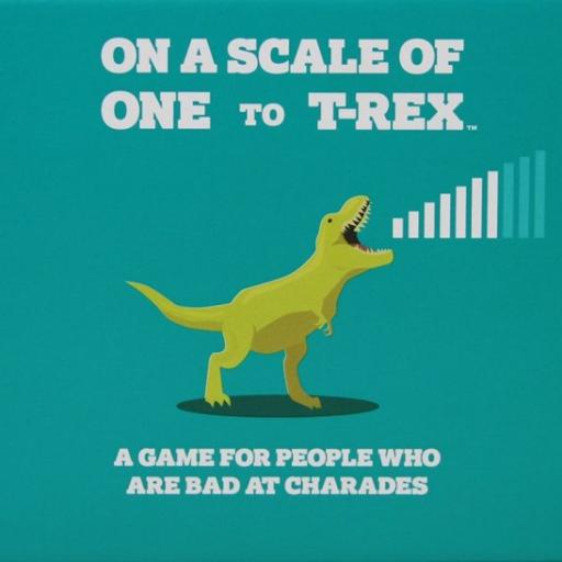 Imagen de juego de mesa: «En una Escala de 1 a T-Rex»