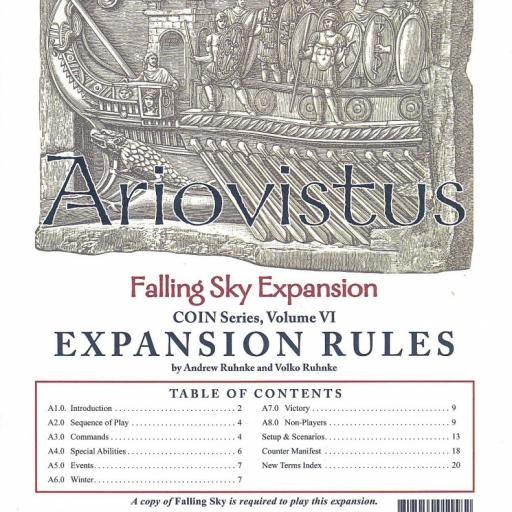 Imagen de juego de mesa: «Falling Sky: The Gallic Revolt Against Caesar – Ariovistus»