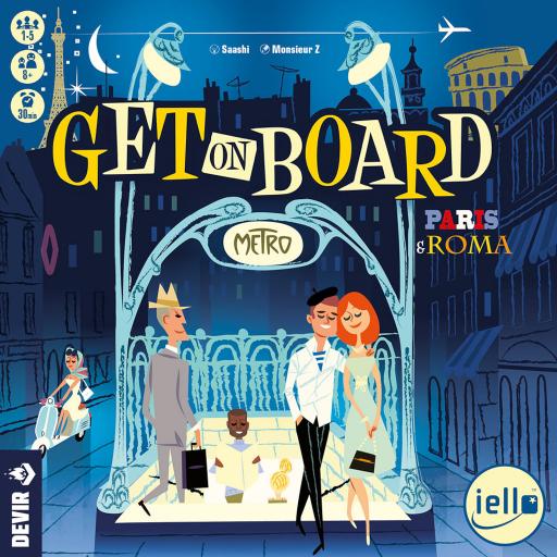 Imagen de juego de mesa: «Get on Board: Paris & Roma»