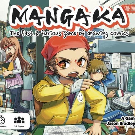 Imagen de juego de mesa: «Mangaka: The Fast & Furious Game of Drawing Comics»