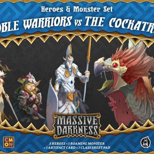 Imagen de juego de mesa: «Massive Darkness: Guerreros nobles vs La cocatriz»