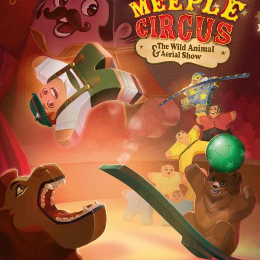 Imagen de juego de mesa: «Meeple Circus: Espectáculo Aéreo y de Animales Salvajes»