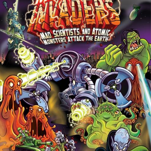 Imagen de juego de mesa: «Moongha Invaders: Mad Scientists and Atomic Monsters Attack»